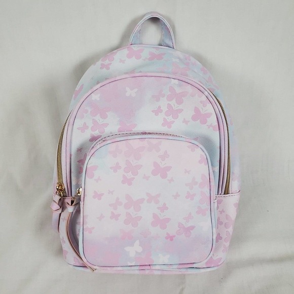 Under One Sky Pink Butterfly Small Backpack NWT - Picture 1 of 11